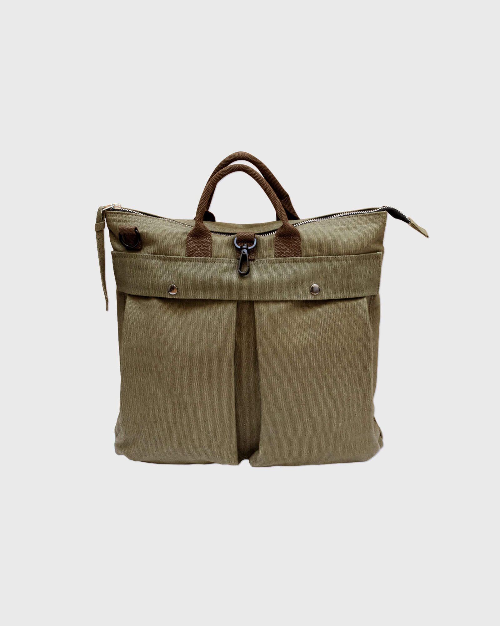 Maverick Helmet Bag - Cotton canvas bag - Military Green – Joseph
