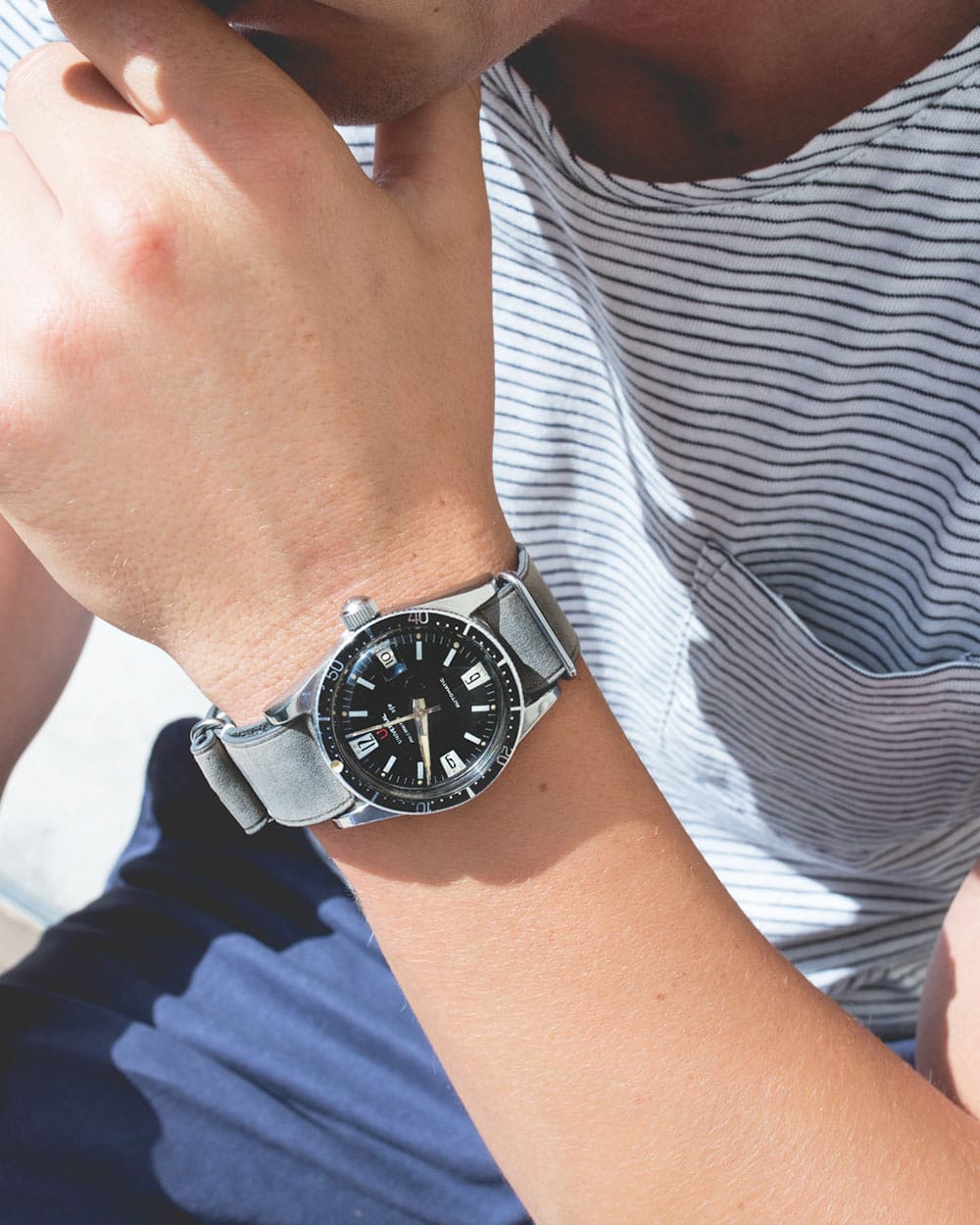 Comment porter un bracelet NATO ? La façon classique