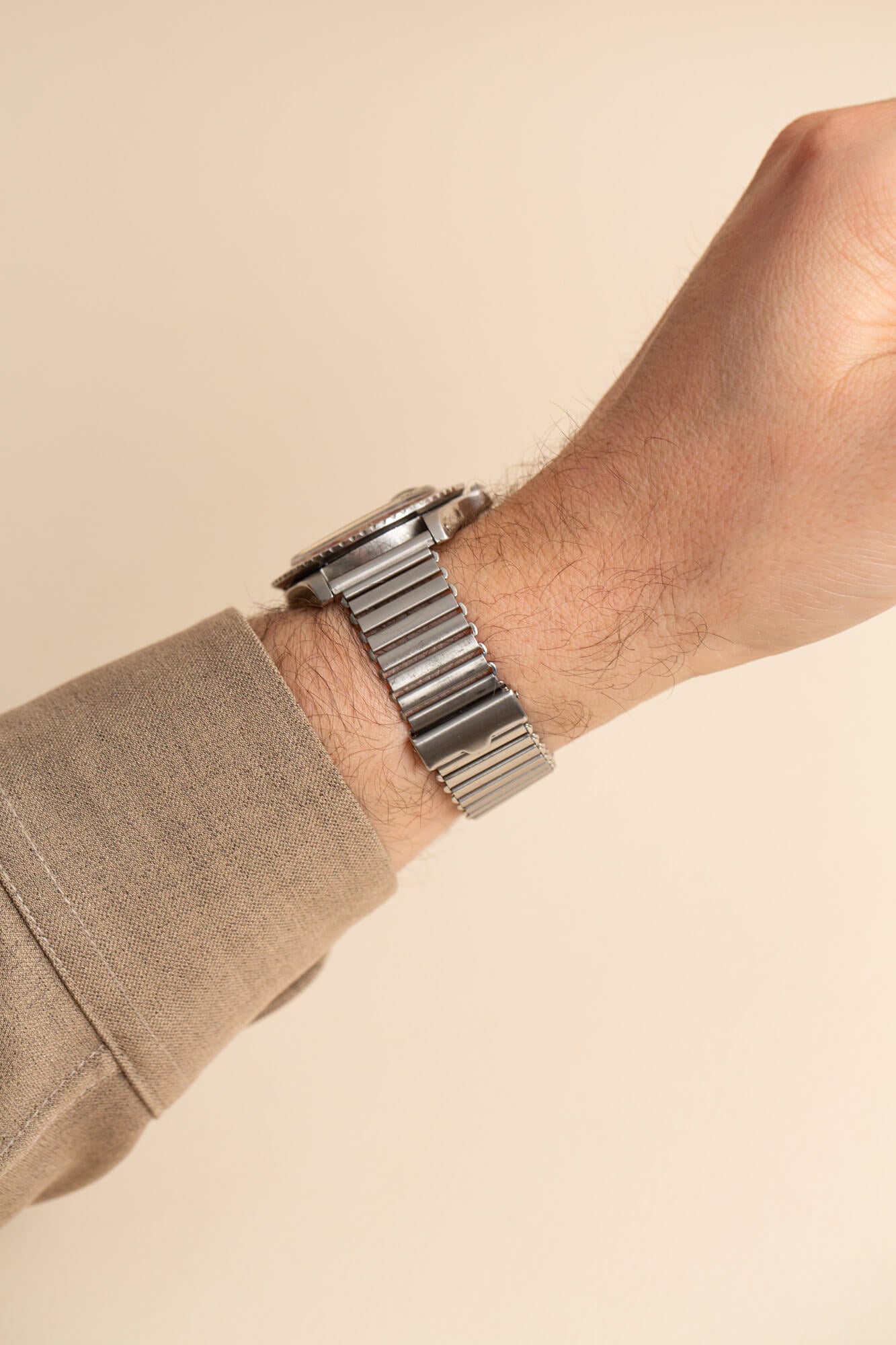 Watch bracelet Bonklip - stainless steel - ajustable size – Joseph