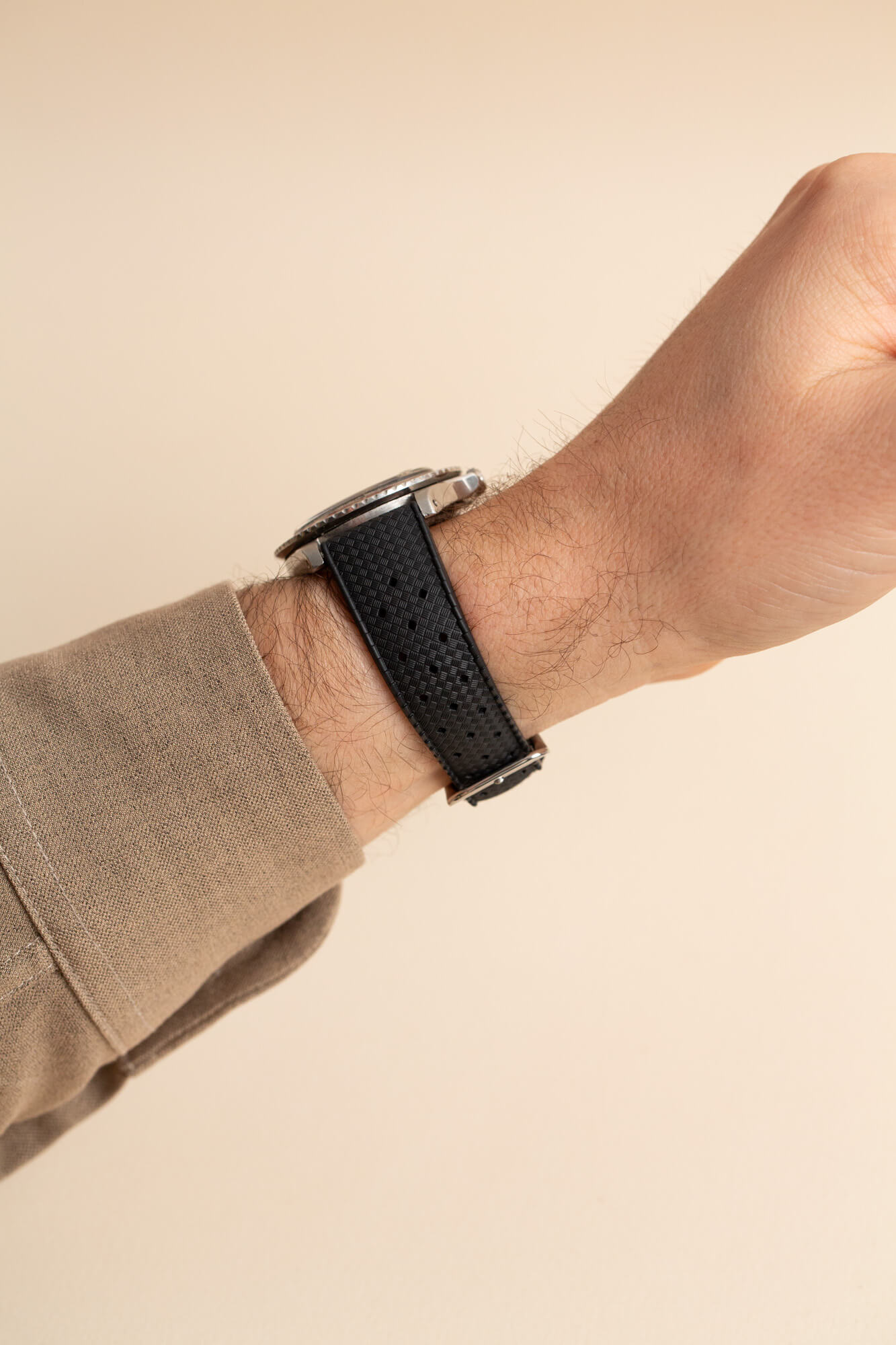 Rubber strap - black natural vulcanised rubber - flexible – Joseph