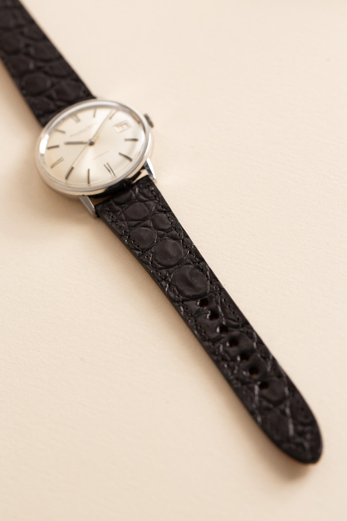Black crocodile leather watch strap – Joseph Bonnie