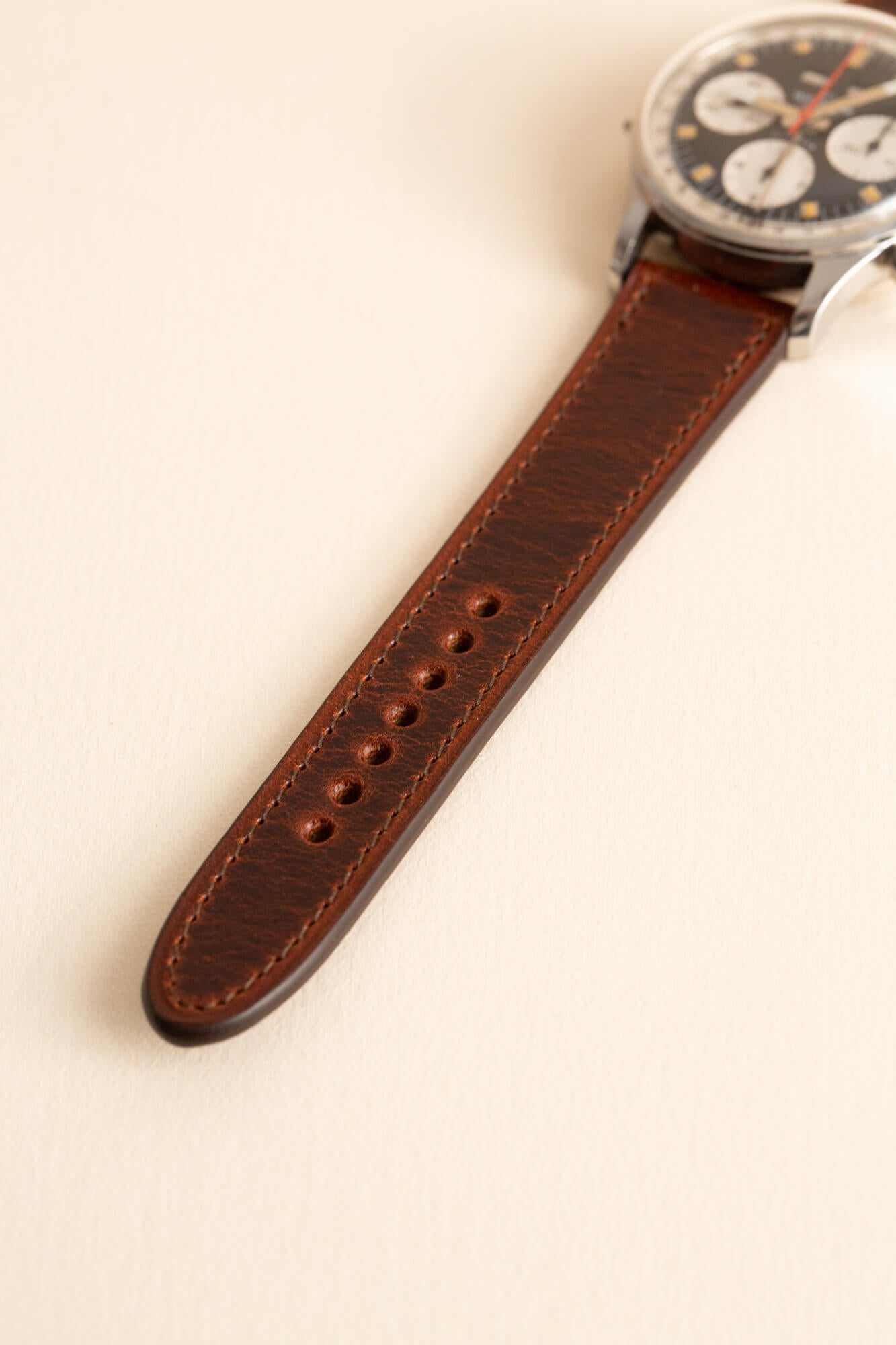 Brown glossy calfskin watch strap - Made in France – JOSEPH BONNIE