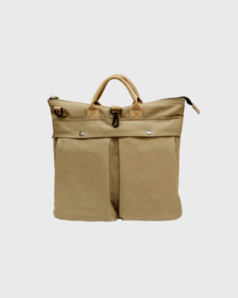 Maverick Helmet Bag - Cotton canvas bag - Desert Sand – Joseph Bonnie