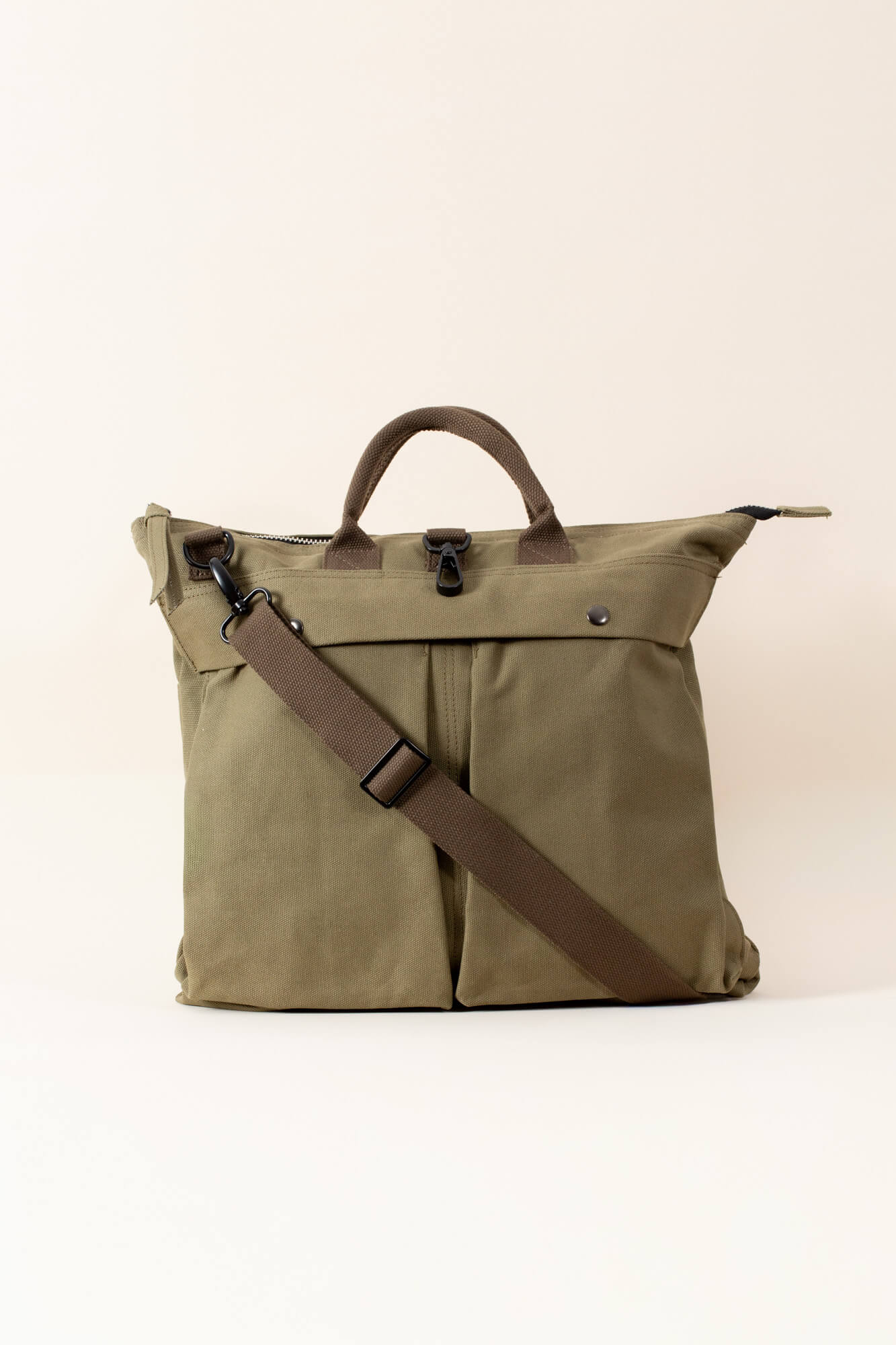 Maverick Helmet Bag - Cotton canvas bag - Military Green – Joseph