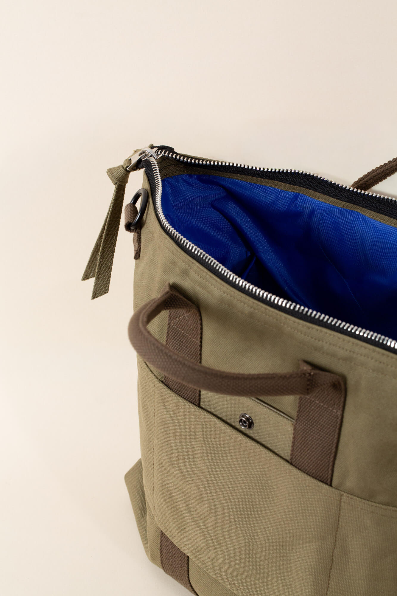 Maverick Helmet Bag - Cotton canvas bag - Military Green – Joseph
