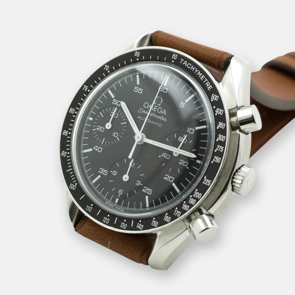 Omega - Speedmaster Automatic Reduced - Circa 1990 - Brown Leather Strap