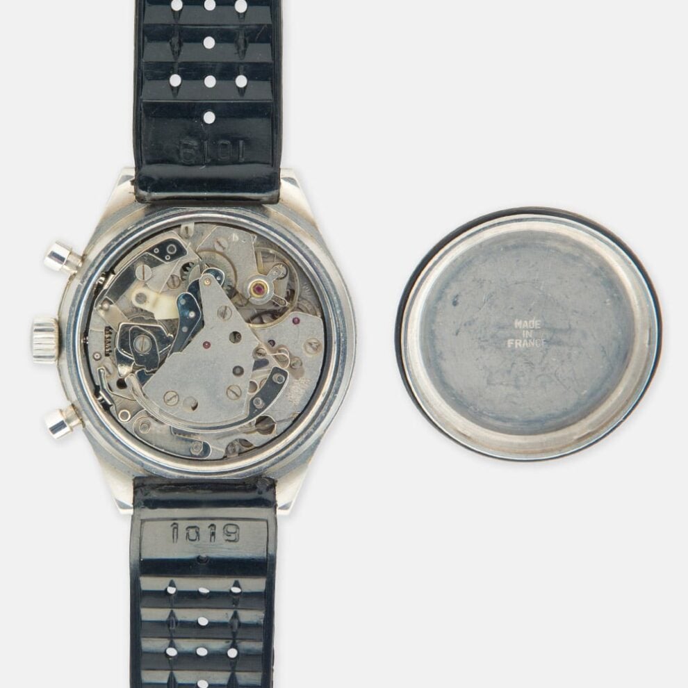 Montre HEUER - Chronograph - Ref 1611 - calibre VALJOUX 7765 - Années 1970