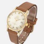 Omega constellation pie pan date gold