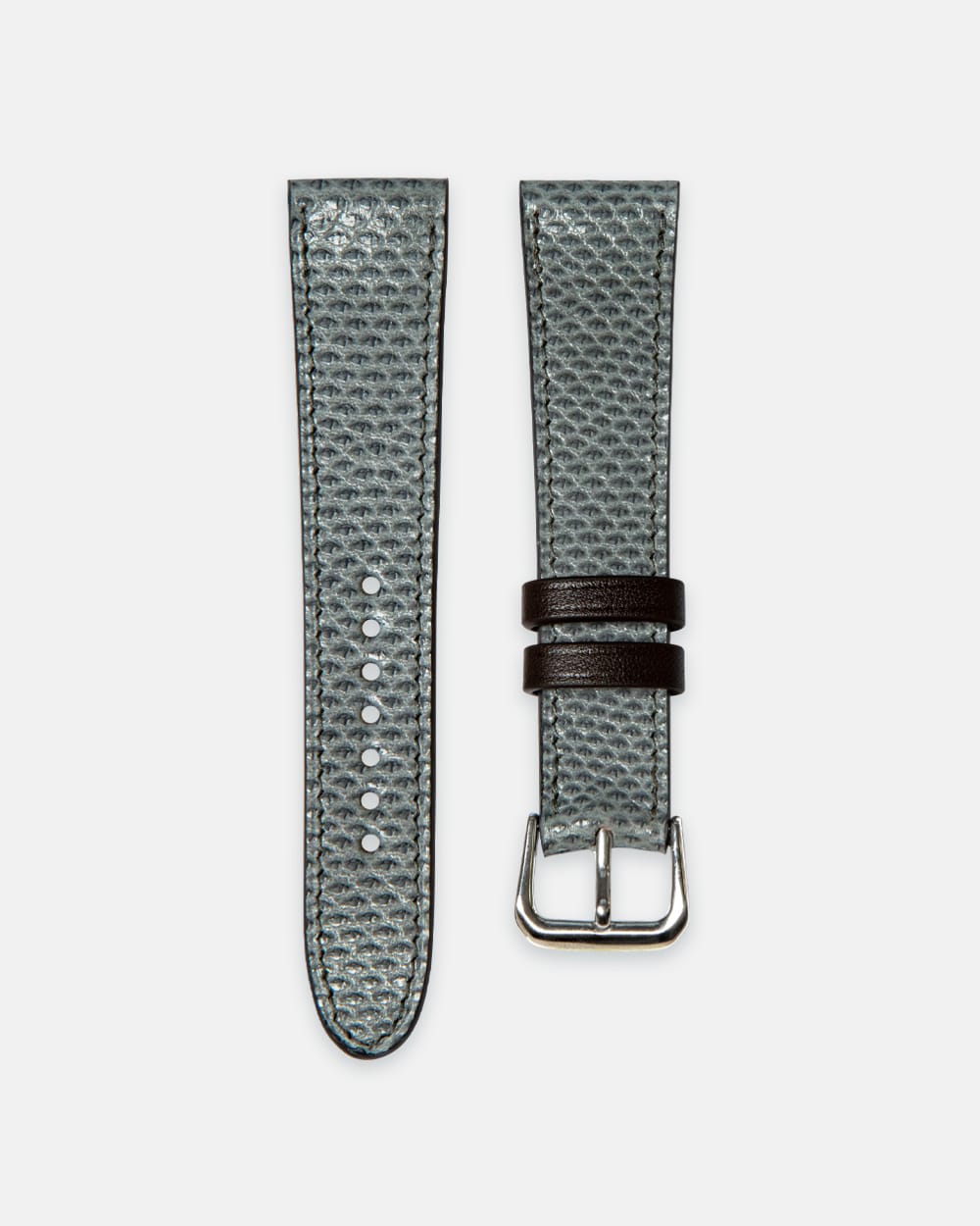 Bracelet de montre écaille de serpent gris