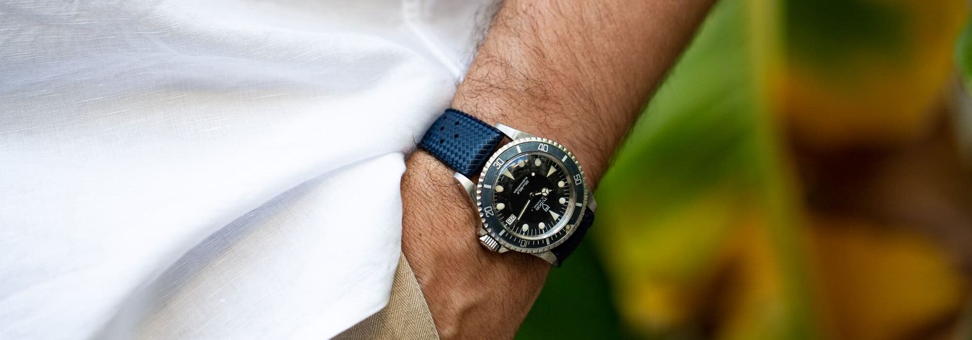 Bracelet TROPIC Caoutchouc Bleu