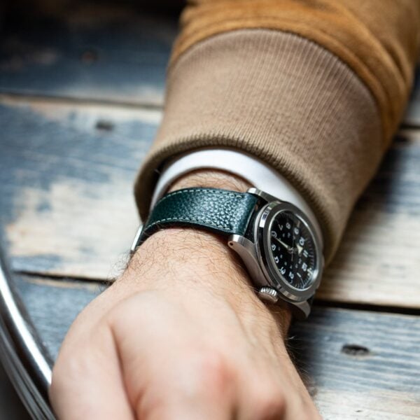 Bracelet de montre cuir grainé - Forest Green