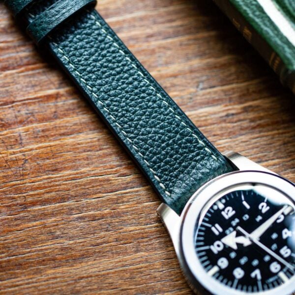 Bracelet de montre cuir grainé - Forest Green