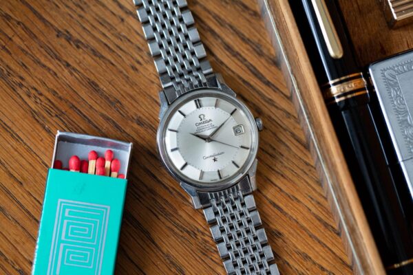 Omega Constellation Pie Pan Acier - Bracelet grains de riz