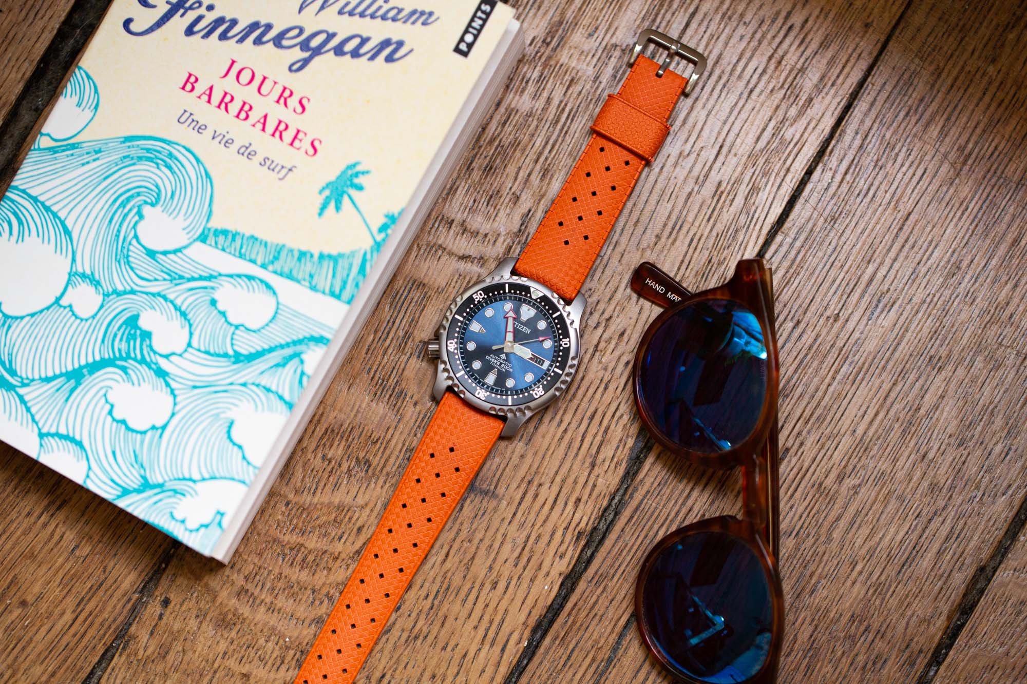 Bracelet De Montre Tropic Sport Orange – Largeur 14 Mm, Vintage, Fabriqué En Suisse