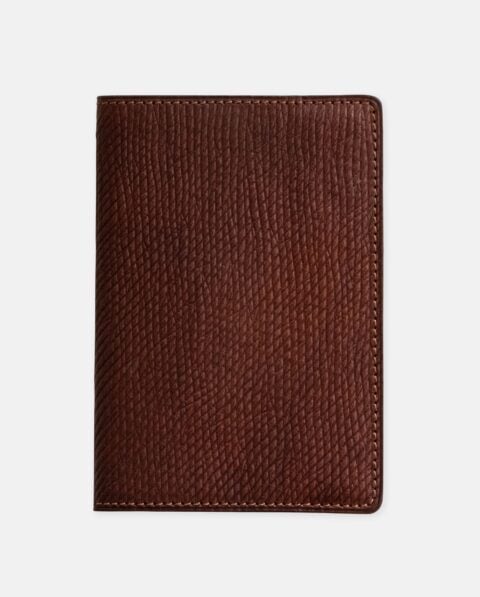 Passport Cover - Russia Leather and Camel Suede