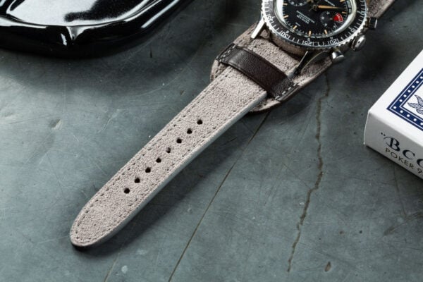 Bracelet montre Bund - Cuir velours gris