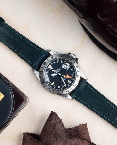 Bracelets de montre - cuir Horween Shell Cordovan - Vert