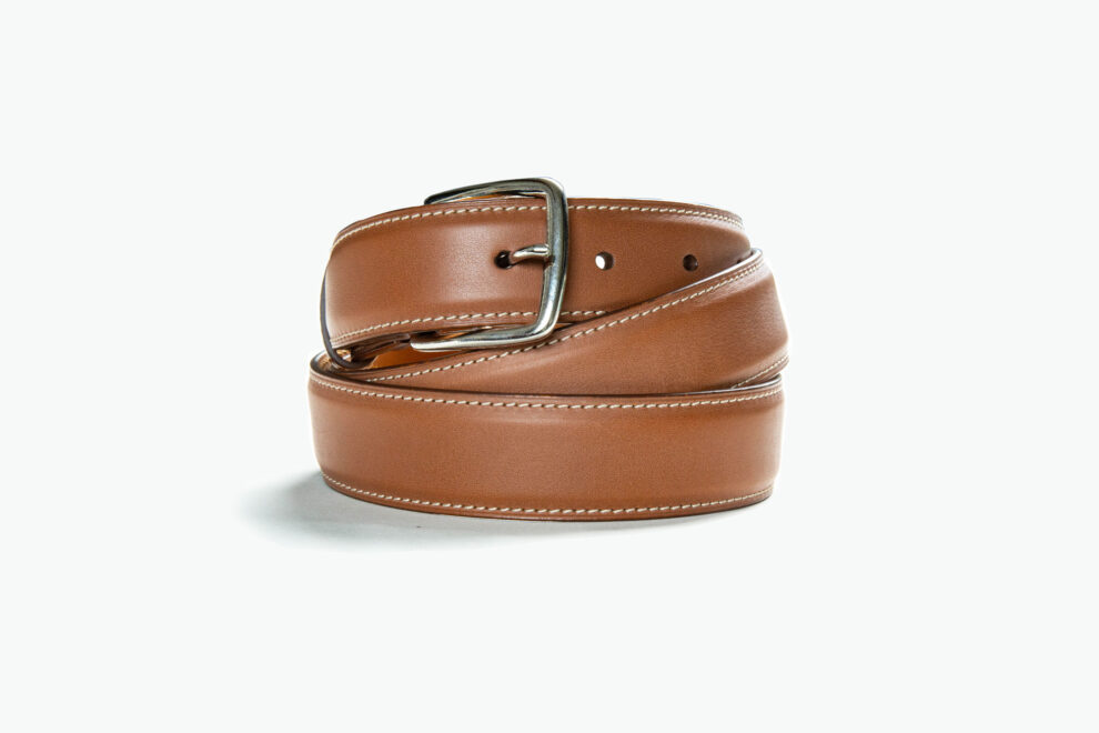Étriers En Cuir Devoucoux, Doublés Nylon, Cuir De Veau Marron Clair, Longueur 125 Cm, Occasion Comme Neuf