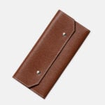 Pochette deux montres - Cuir Grainé Cognac
