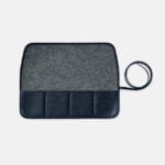 Marmotte de transport pour 4 montres - Cuir Grainé Bleu Nuit