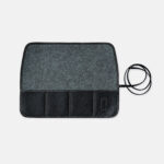Marmotte de transport pour 4 montres - Cuir Grainé Noir