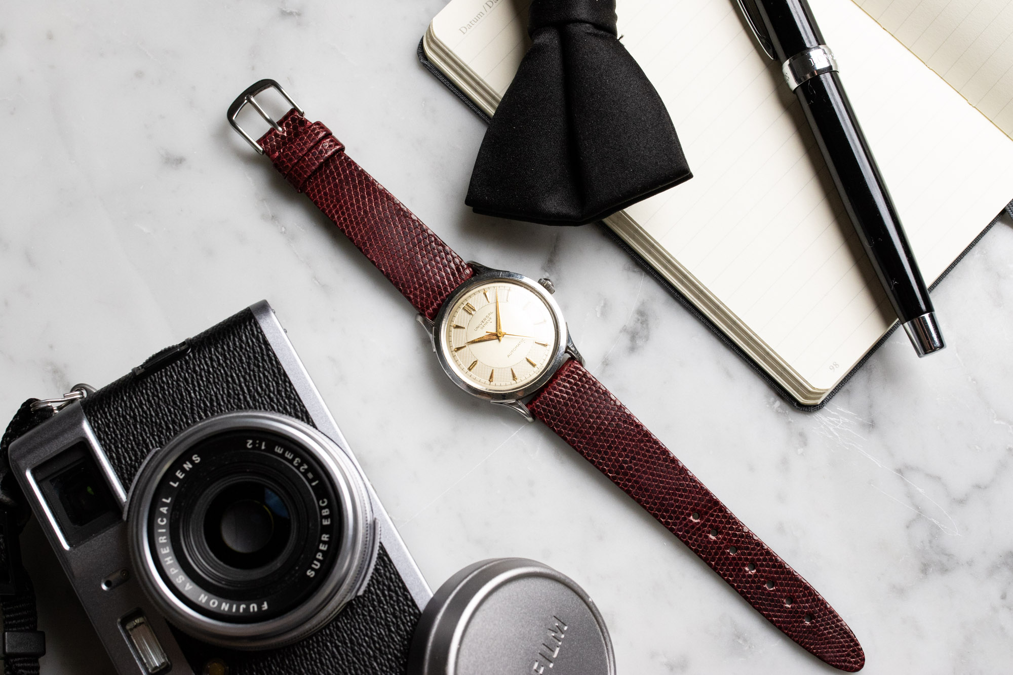 Bracelet De Montre ZRC Neuf – Cuir Grain Lézard Rose – Largeur 12 Mm – Avec Étiquettes