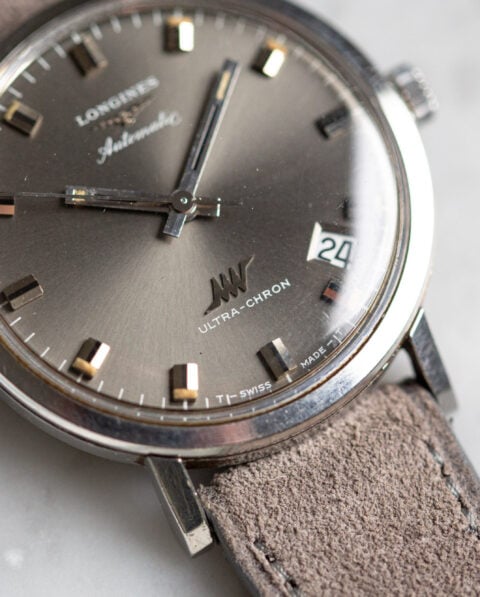 Longines Ultra-Chron Grey Dial Vintage Watch
