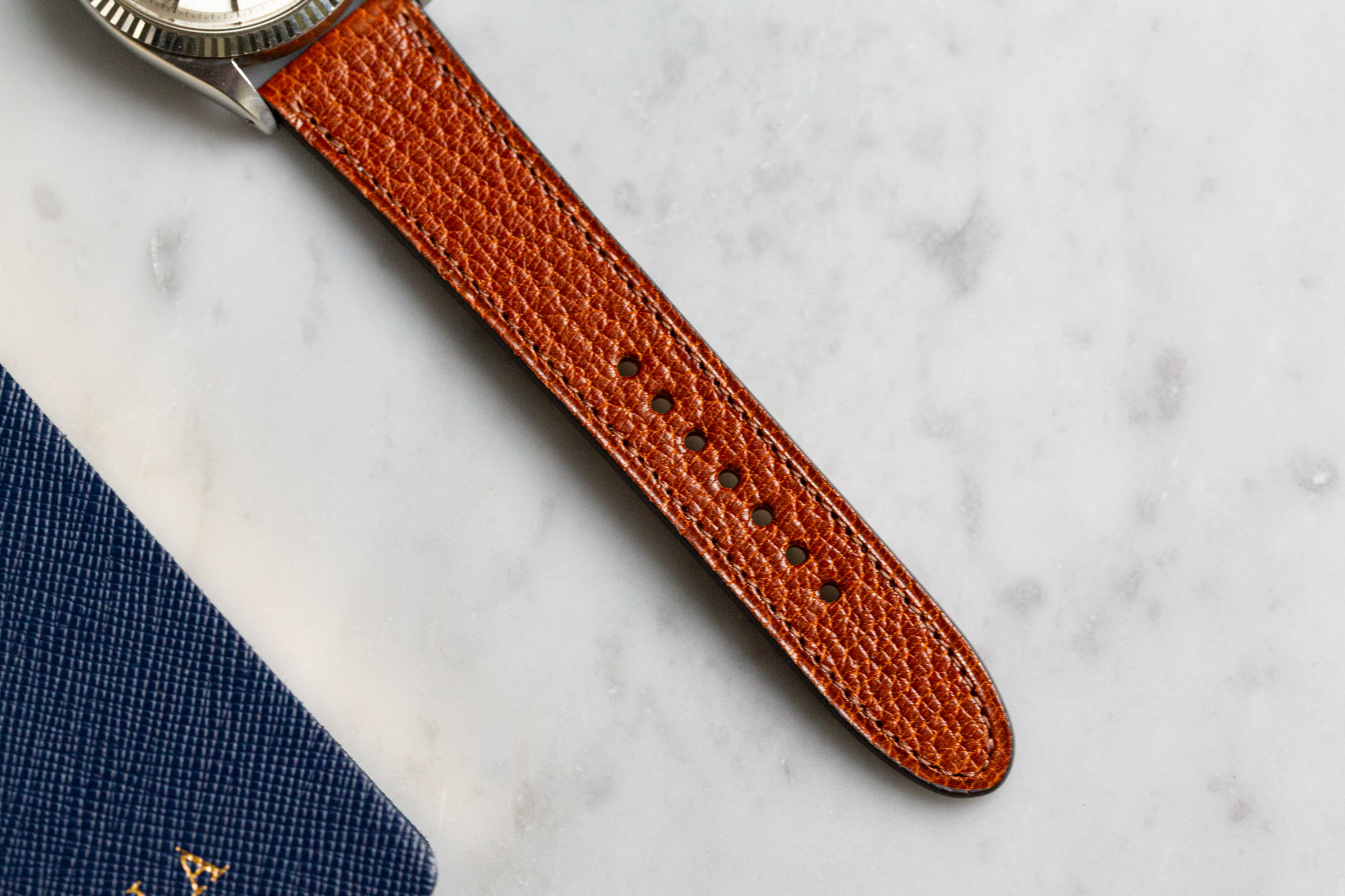Discount Pig Skin Leather 24 mm Watches Strap AD479ABU_K0036341 main image 0