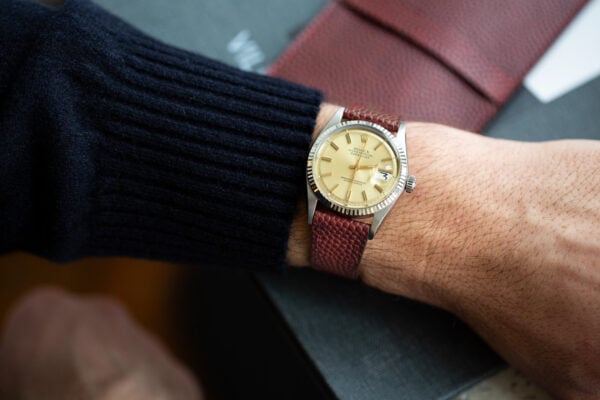 Bracelet de montre - cuir football américain Horween Leather Co.