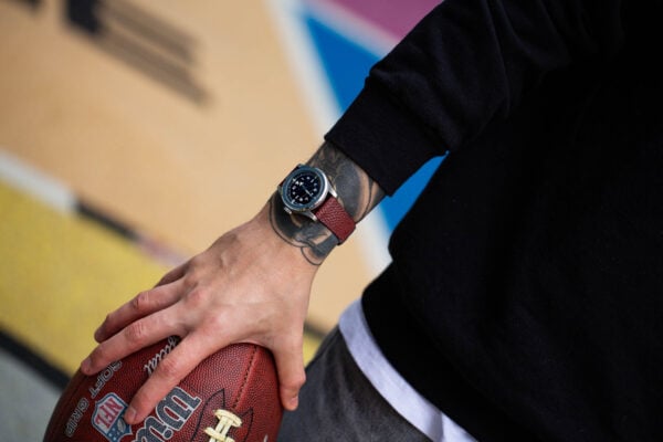 Bracelet de montre - cuir football américain Horween Leather Co.