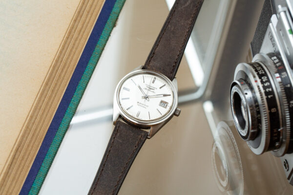 Bracelet de montre cuir ciré marron