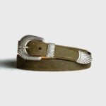 Ceinture Western Cowboy - Cuir olive