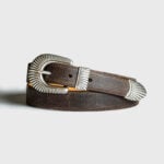 Ceinture Western Cowboy - Cuir marron