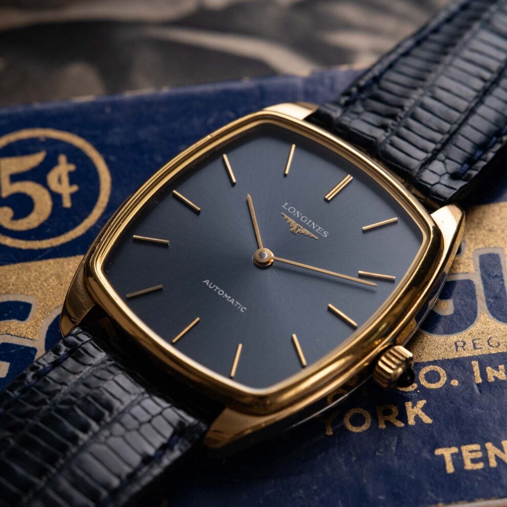 Longines Automatic Tonneau - Cadran bleu