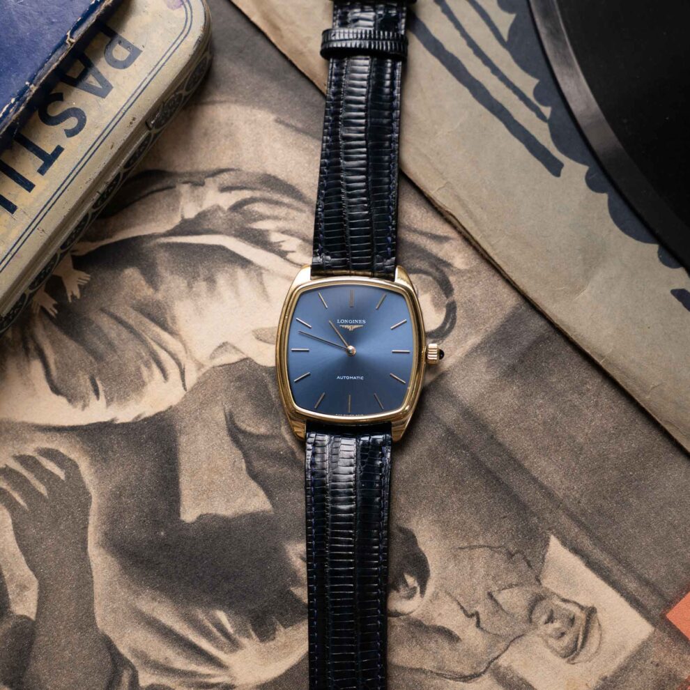 Longines Automatic Tonneau - Cadran bleu