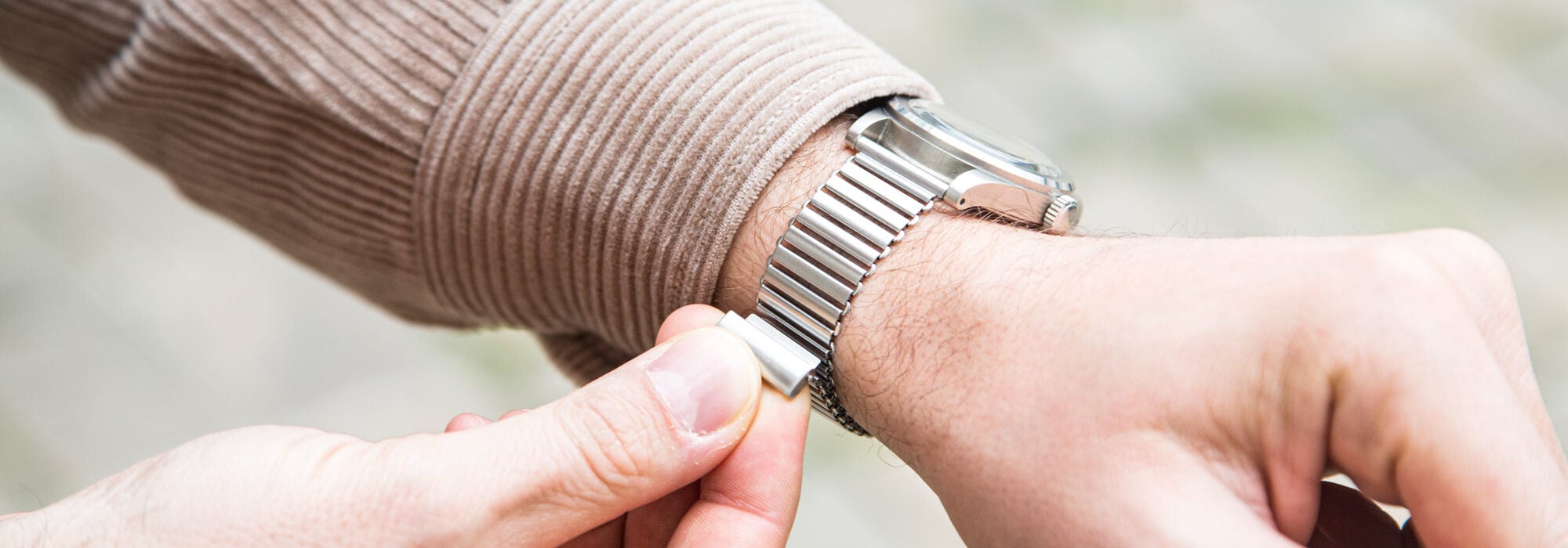 Bonklip metal watch bracelet